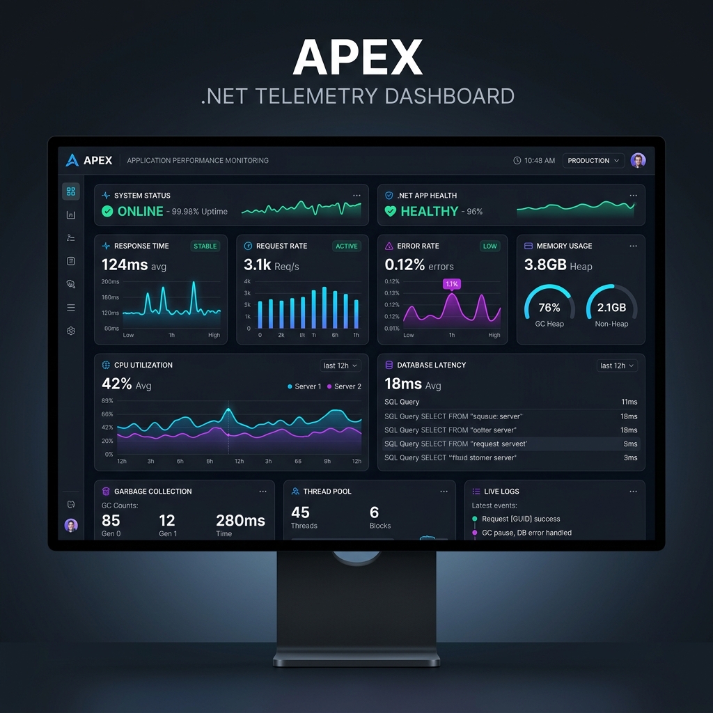 Argus Telemetry Dashboard Mockup